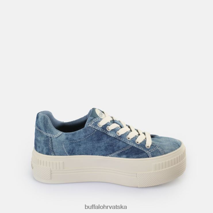 traper plavi Buffalo uparene tenisice niske veganske |tenisice TDD6T114